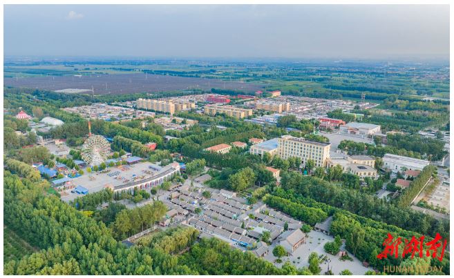 風(fēng)景秀美的山西省汾陽(yáng)市賈家莊村。