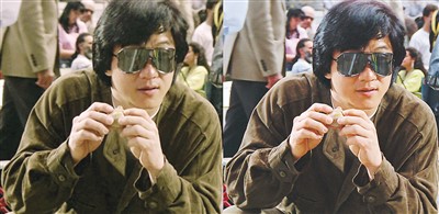 《飛鷹計劃》修復前后對比，右為修復后畫面。 　　本文配圖由出品方提供