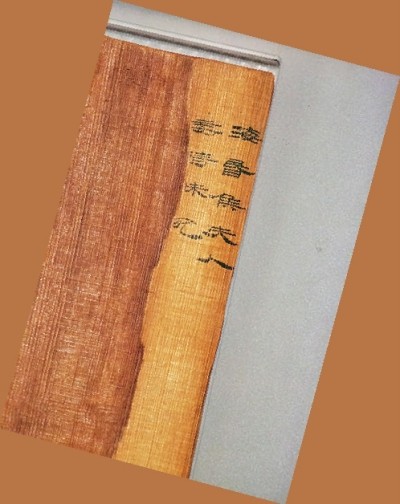 南昌漢代海昏侯國遺址博物館展出的奏牘。光明圖片