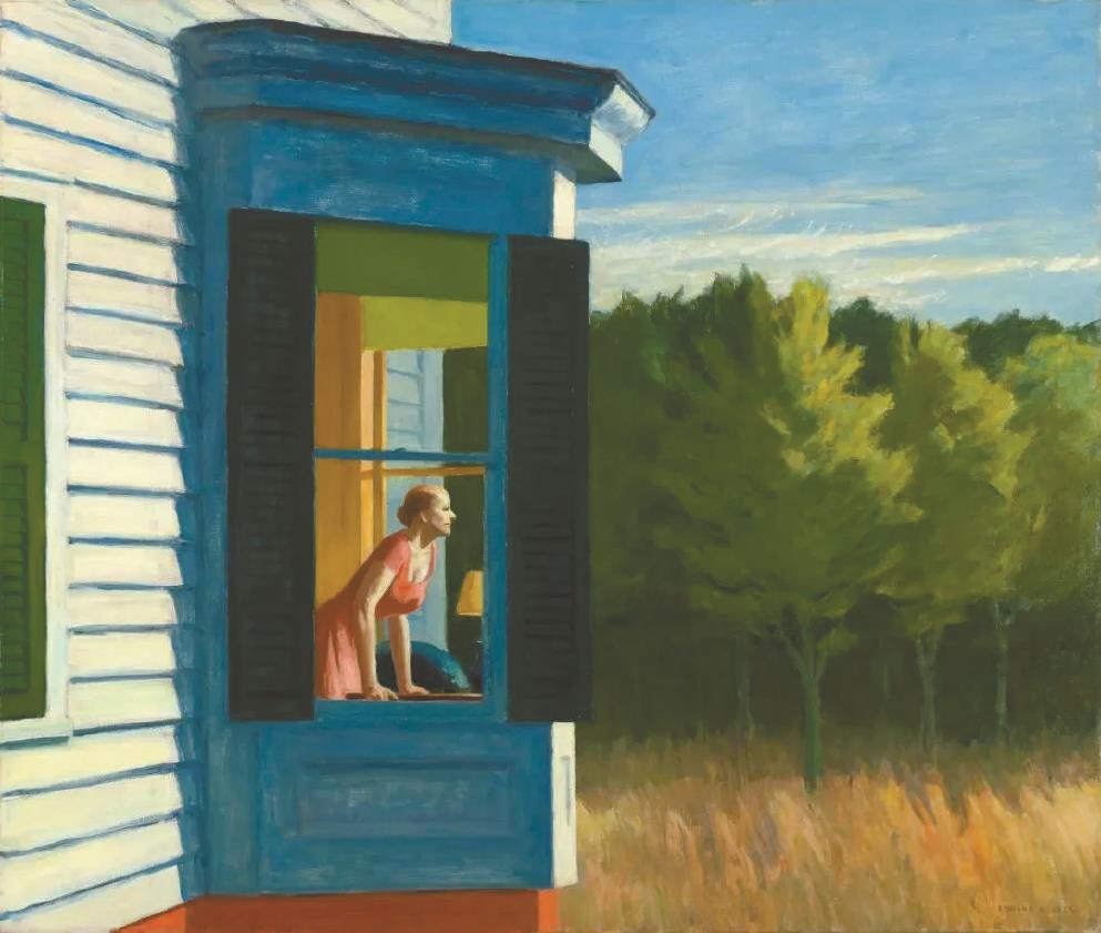 霍珀《科德角的早晨》,1950