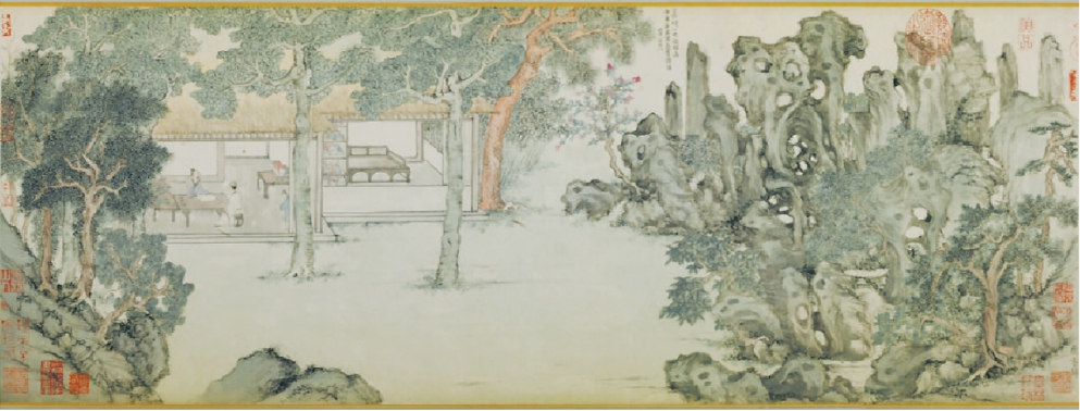 文徵明《真賞齋圖》,中國(guó)國(guó)家博物館藏
