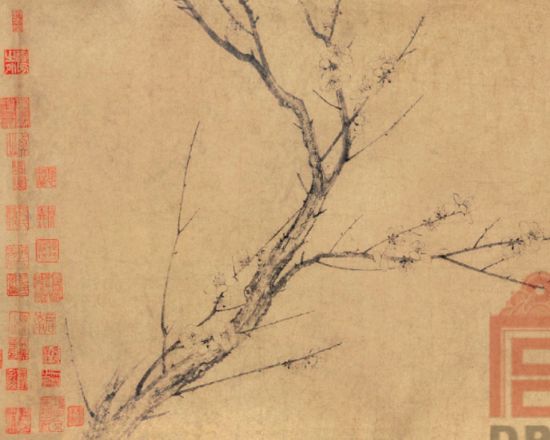 宋 揚無咎 《四梅花圖》卷(局部)