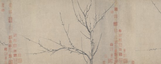 宋 揚無咎 《四梅花圖》卷(局部)